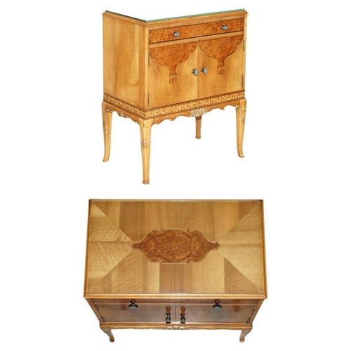Comodino cassettiera noce burr - comodino,