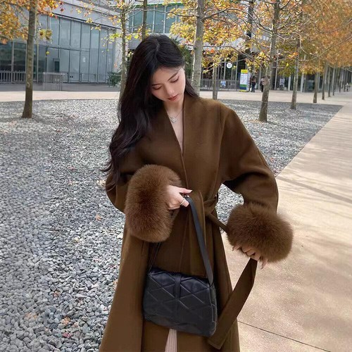 Cappotto lana double face