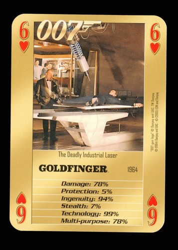 Playing card 007 bonds - x,