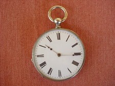 ANTICO OROLOGIO DA TASCA A CHIAVETTA IN ARGENTO  PER UOMO  EPOCA INIZI '900