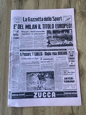 Gazzetta dello Sport 23 maggio 1963 AC Milan Coppa dei Campioni Champions League