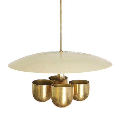 Lampadario sputnik ottone - lampadario,