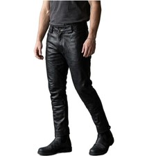 Pantalone biker uomo nero vera