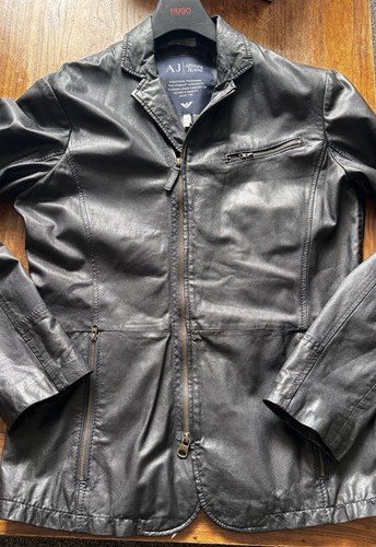Armani jeans giacca pelle - armani,