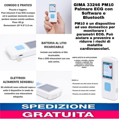 Pm10 palmare ecg - palmare, con