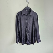 Zara Black Satin-Effect