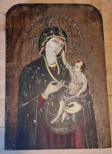 Splendida Icona su legno Bizantina inizio '700 - RESTAURATA