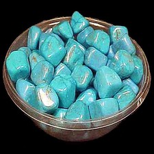 Turchesite 500 gr Pietre Dure Burattate Minerali Lavorati per Cristalloterapia