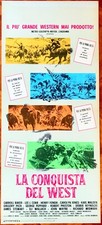 LA CONQUISTA DEL WEST - JOHN FORD - LOCANDINA ORIGINALE 1964 - HENRY FONDA