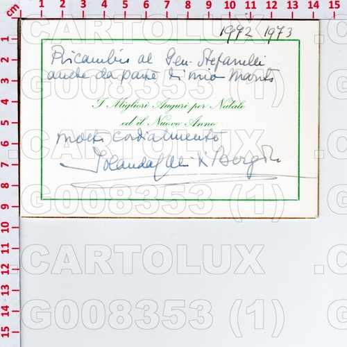 G8353 autografo savoia - g8353,