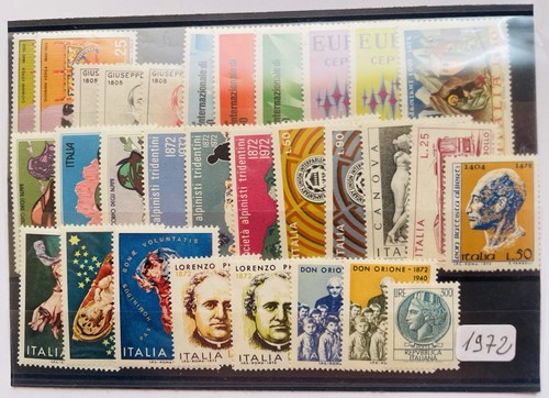 Francobolli italia 1972 - italia,