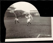 Cartolina Il rossonero Murer in azione 1922 Milan Verona