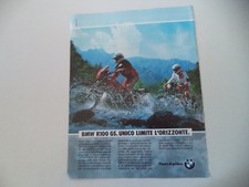 advertising Pubblicità 1990 MOTO BMW R100 R 100 GS