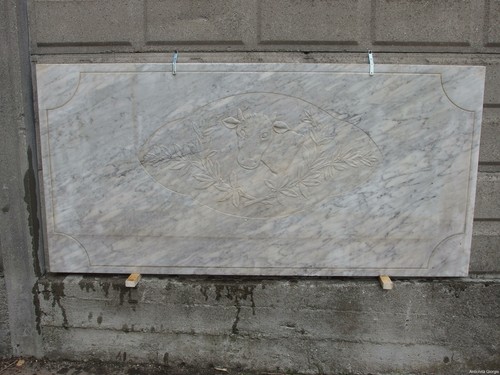 Lastra marmo con fregio - lastra,