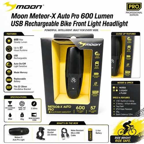 Faro proiettore anteriore bici