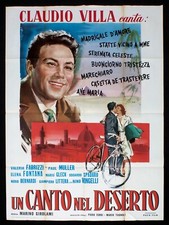 UN CANTO NEL DESERTO manifesto poster Claudio Villa Bici Bike Firenze Kiss C4