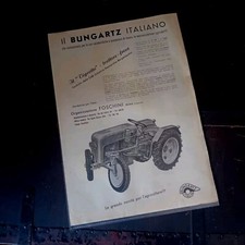 BUNGARTZ CAB TIGROTTO TRATTORE FRESA 12 HP DIESEL FOSCHINI ROMA BROCHURE 