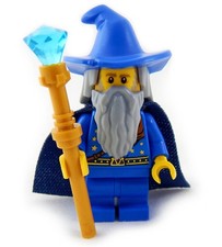 NUOVO LEGO MERLIN MINIFIG blu