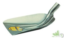 PALA ALLUMINIO PER SPALARE NEVE E GRANO 32x42 CM SENZA MANICO BADILE SPAZZANEVE