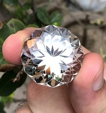Topazio bianco taglio fiore