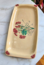 Importante vassoio in ceramica