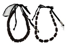 Collana nastro cravatta nero