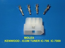 MOLEX 4 PIN CONNETTORE  MASCHIO  TUNER ICOM - TUNER LDG IC-7300 IC-756
