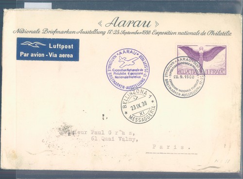 Svizzera 1938 aarau - svizzera,