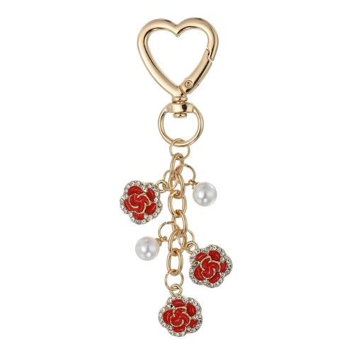 Heart flower beaded gold - heart,