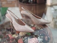 SCARPE DA DONNA ORO NUDE MBA79 DECOLLETE CON TACCO E PUNTA MATRIMONIO P/E 2025
