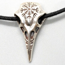 Corvo Teschio Ciondolo 925