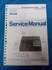 Giradischi Tangenziale PHILIPS ST 4755 Record Player SERVICE MANUAL ORIGINALE !