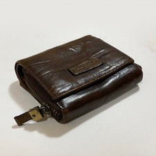 Carpisa Portafoglio Portamonete con cerniera zip Elegante Chic Vera Pelle