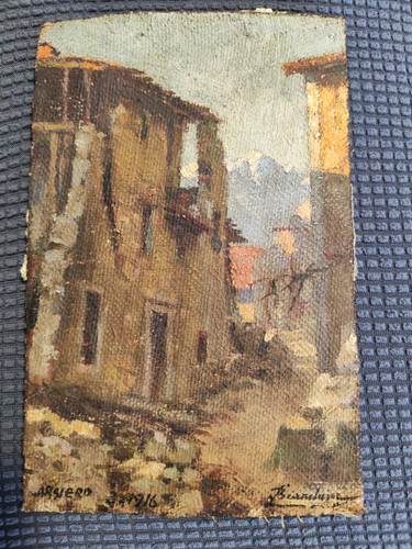 Antico dipinto ww1 - antico,