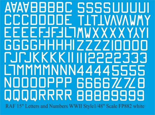 Raf numeri lettere - lettere, 38.1cm