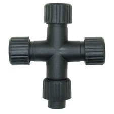 Scatola di Giunzione IP44 Impermeabile Natale Luce Cavo Connettore Forma Trasversale 4 Vie