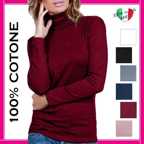 Maglia dolcevita donna cotone - dolcevita,