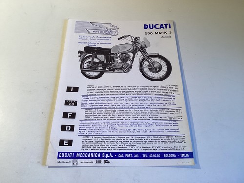 Pagina depliant ducati 250 - ducati,