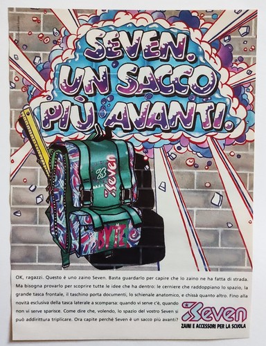 Pubblicita seven zaino mega - seven,