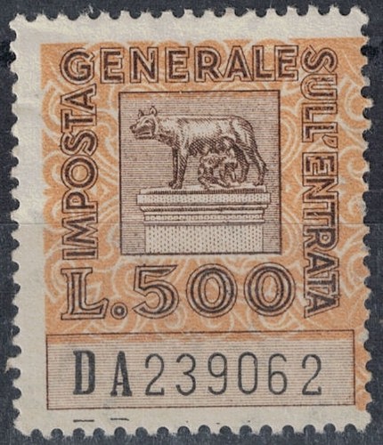 Italia 1959 imposta generale - italia,