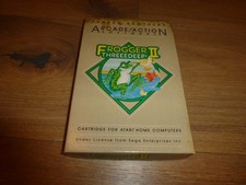 Frogger II Threeedeep! Atari Home Computer 400/800/xl/xe scatola e gioco Konami