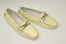 TOD'S scarpe donna tg 6,5 Europa 37 pelle beige S9376 Made in Italy