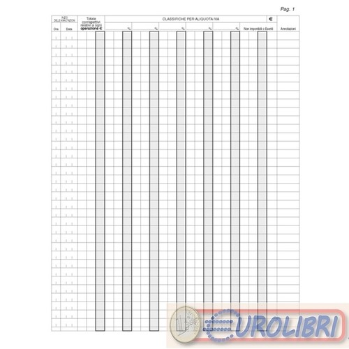 Registro corrispettivi - registro,