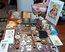 COLLEZIONISMO Lotto Oggetti Sacri Vintage  ( N 5 ) Stock Oggetti Sacri Statue