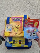 POKEMON Zaino Cartella Scuola Vintage + Mini Skateboard Portachiavi Nintendo