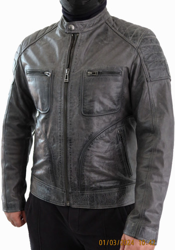 Giacca pelle vitello - in,
