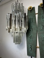 Big Chandelier  Venini Murano Design 60 70 Trilobo Lustre Lampadario Mazzega