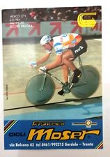 CARTOLINA FRANCESCO MOSER MEXICO CITY km/h 51.151 RECORD DELL'ORA