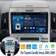 8 Core per Toyota Corolla Verso 2003-2009 Android 14 Autoradio Carplay GPS NAVI