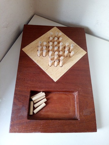 Gioco solitario legno - solitario, in